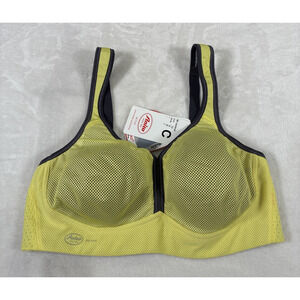 DeltaPad by ANITA 5544 - 32 C Neon/Grey New w/Tags Air Control Sports Bra